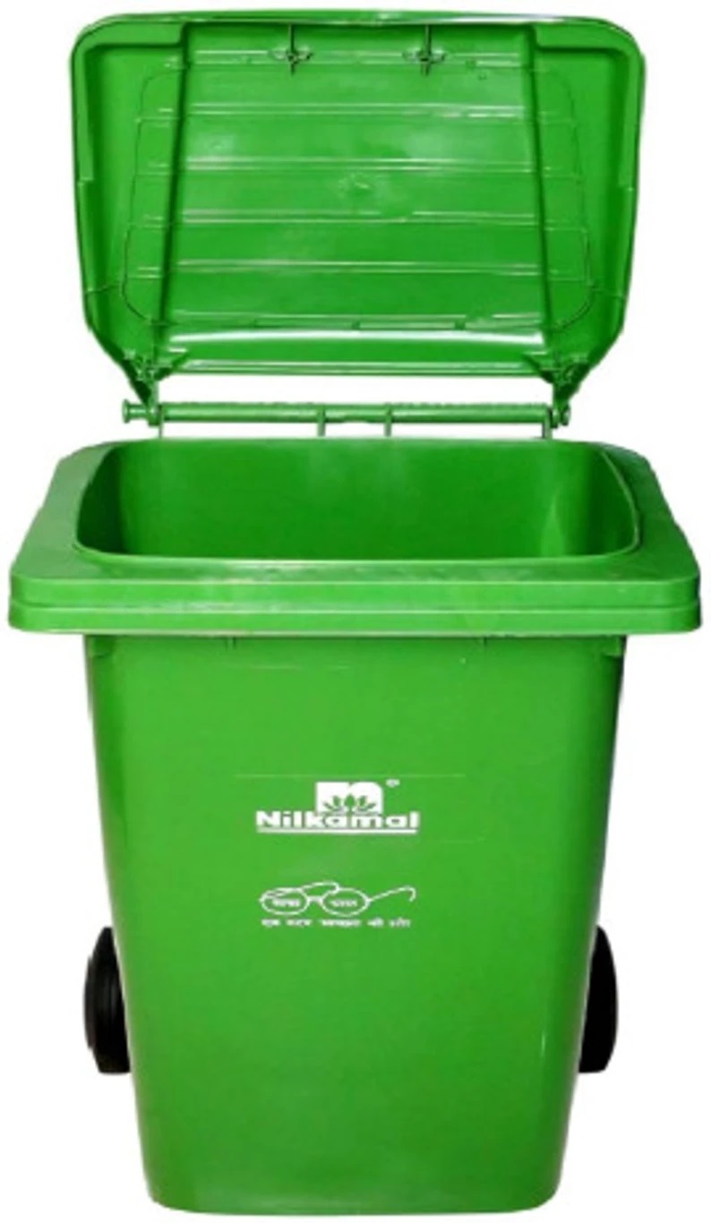 Nilkamal 240L Plastic Garbage Waste Bin (Green) 2