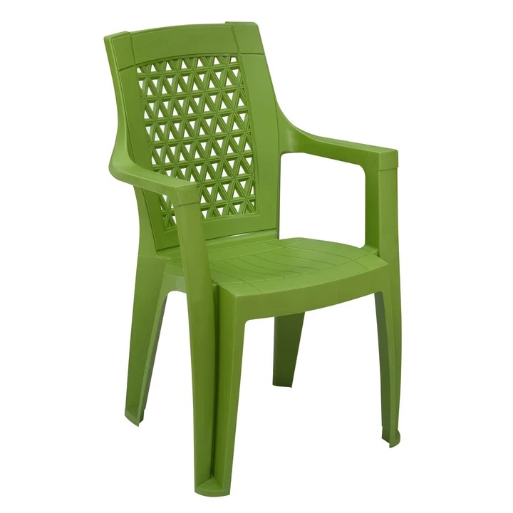 Nilkamal Elevate Plastic Arm Chair (Lush Green) 2