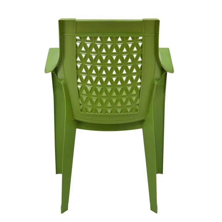 Nilkamal Elevate Plastic Arm Chair (Lush Green) 4