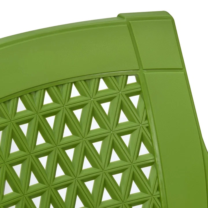 Nilkamal Elevate Plastic Arm Chair (Lush Green) 7
