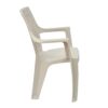 Nilkamal Elevate Plastic Arm Chair (Marble Cream) 3