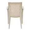 Nilkamal Elevate Plastic Arm Chair (Marble Cream) 5