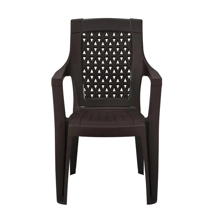 Nilkamal Elevate Plastic Arm Chair (Season Rust Brown) 3