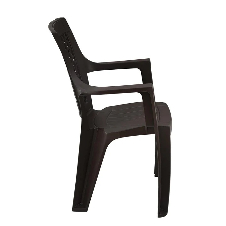 Nilkamal Elevate Plastic Arm Chair (Season Rust Brown) 4