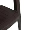 Nilkamal Elevate Plastic Arm Chair (Season Rust Brown) 8