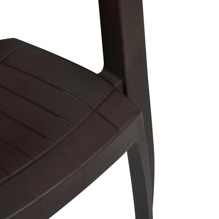 Nilkamal Elevate Plastic Arm Chair (Season Rust Brown) 8
