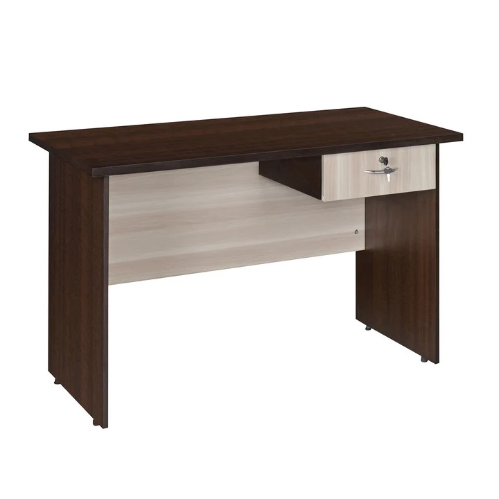 Nilkamal Enzo Office 4 ft Table (Brown & Cloud Ash) 7
