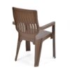 Nilkamal Ortho Comfort Plastic Arm Chair (Rattan Dark Beige) 11