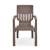 Nilkamal Ortho Comfort Plastic Arm Chair (Rattan Dark Beige) 12