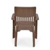 Nilkamal Ortho Comfort Plastic Arm Chair (Rattan Dark Beige) 13