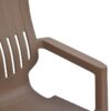 Nilkamal Ortho Comfort Plastic Arm Chair (Rattan Dark Beige) 15