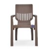 Nilkamal Ortho Comfort Plastic Arm Chair (Rattan Dark Beige) 6
