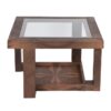Nilkamal Winny Glass Top Center Table (Walnut) 3