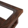 Nilkamal Winny Glass Top Center Table (Walnut) 5