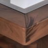 Nilkamal Winny Glass Top Center Table (Walnut) 6
