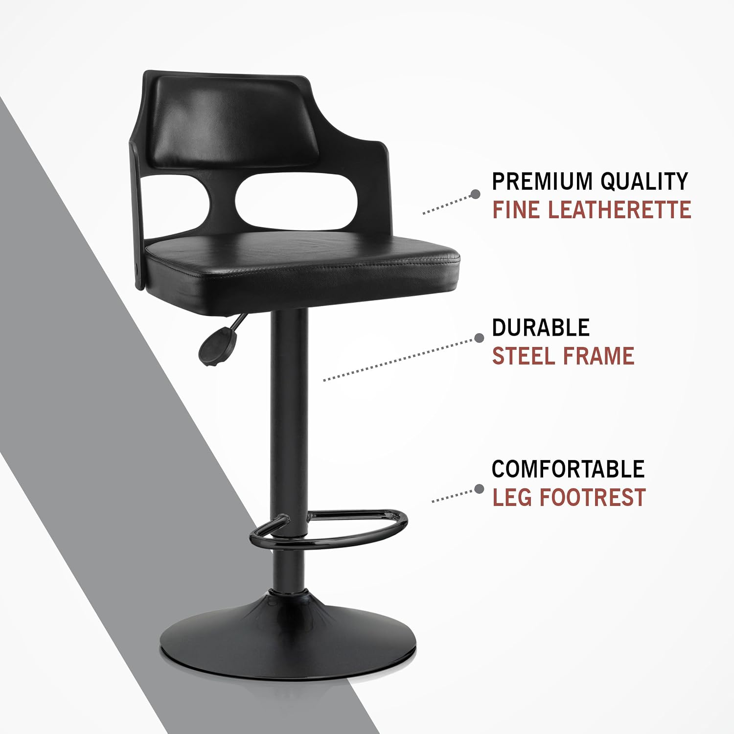 Alpha Bar Stool (Black) 3