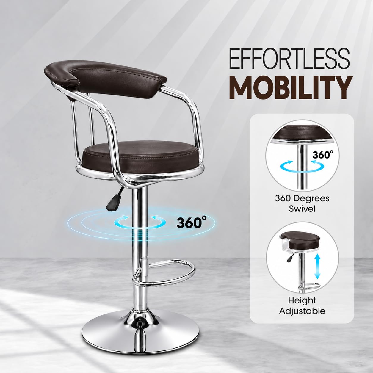 GNJ Bar Stool (Brown) 6