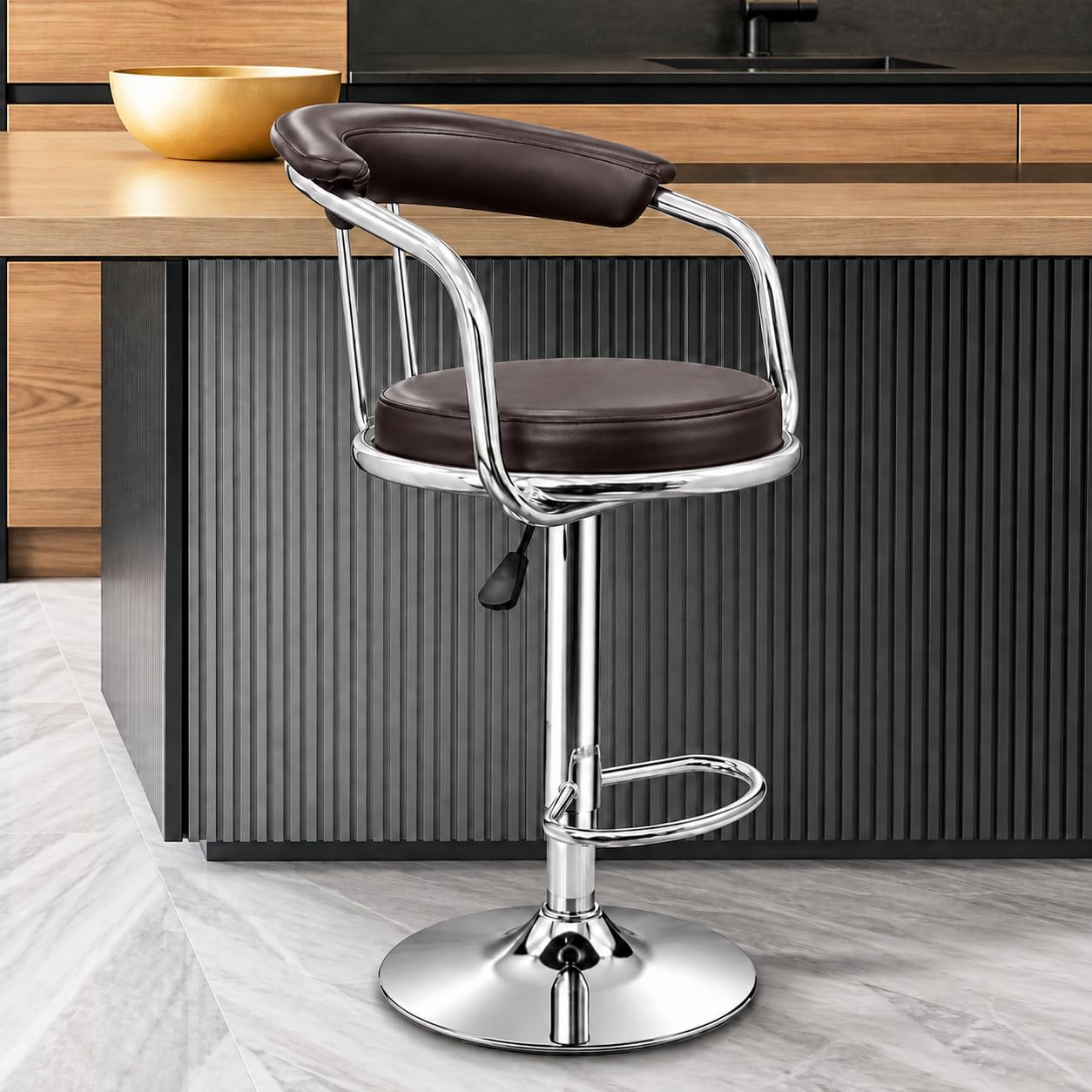 Kemon Bar Stool (Brown) 1