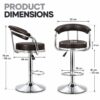 Kemon Bar Stool (Brown) 3
