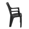 Nilkamal Elevate Plastic Arm Chair (Iron Black) 5