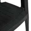 Nilkamal Elevate Plastic Arm Chair (Iron Black) 8