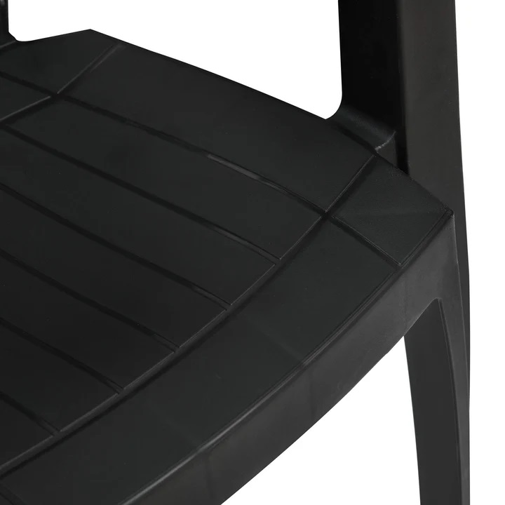 Nilkamal Elevate Plastic Arm Chair (Iron Black) 8
